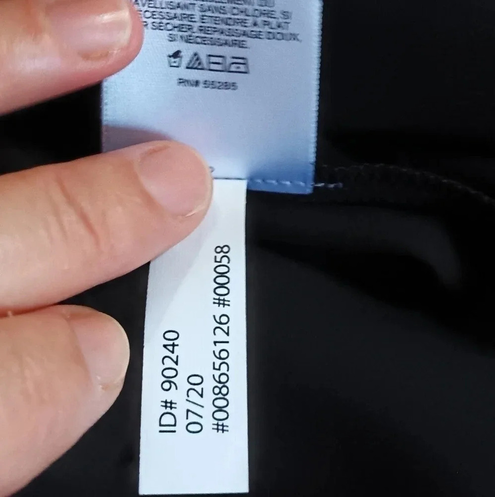 NEW Express black bouse w/ sheer overlay front/back, sheer ruffled sleeves s - Picture 7 of 8